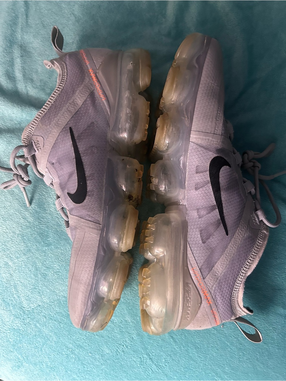 Nike Women’s VaporMax Sneakers - Gray with Black Swoosh 7Y or women’s 8